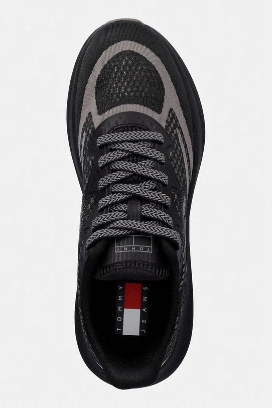 Tommy Jeans RUNNER KNITTED sneakersy męskie czarny EM0EM01713