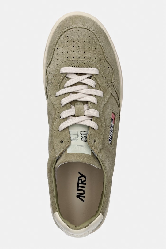 AUTRY Medalist Low sneakersy męskie zamszowe zielony AULMUH09