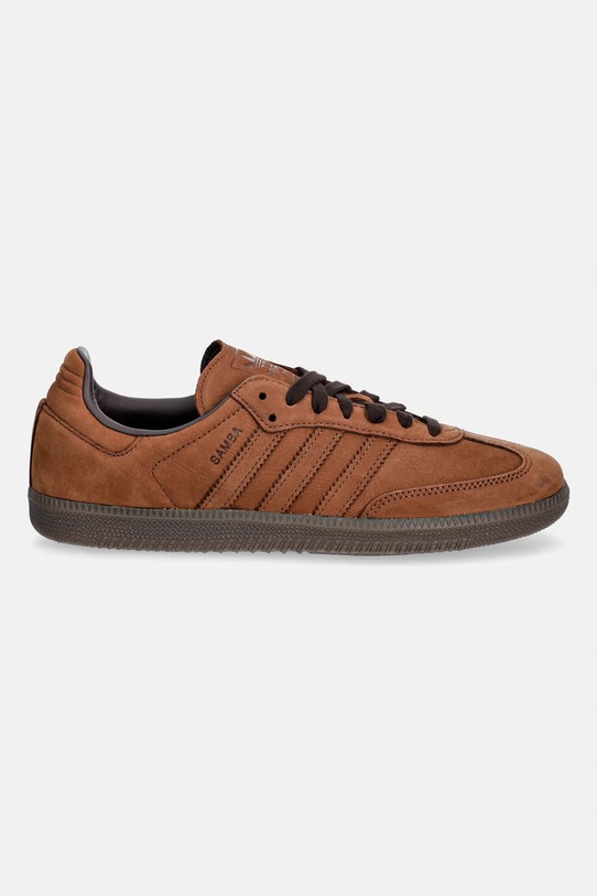 adidas Originals sneakersy nubukowe Samba OG IH4387 brązowy SS26