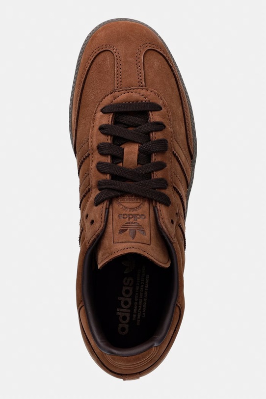 adidas Originals sneakersy nubukowe Samba OG brązowy IH4387