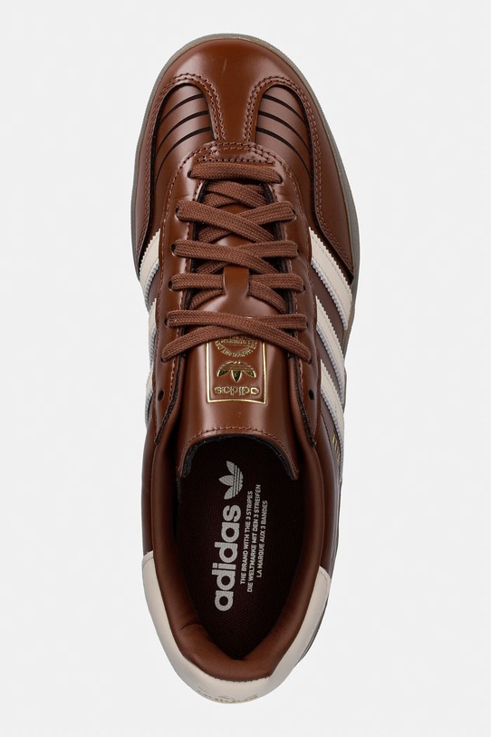 adidas Originals sneakersy skórzane Gazelle Indoor brązowy IH9680