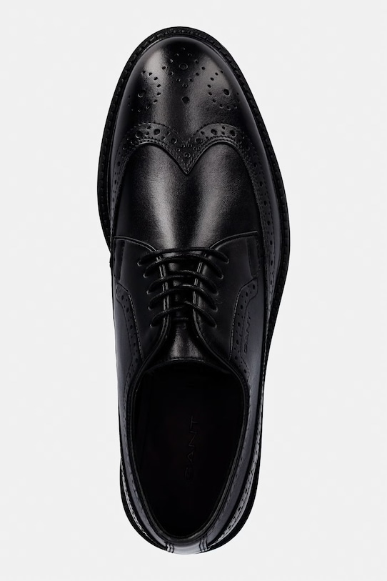 Gant oksfordy męskie skórzane Bidford czarny 32631190.G00