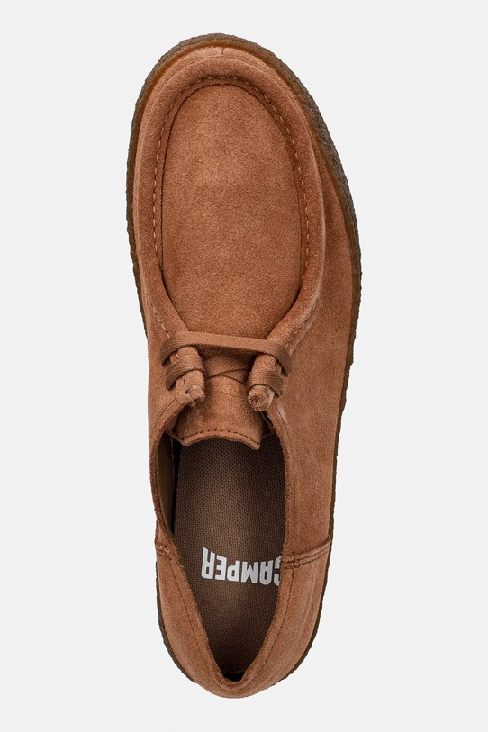 Μοκασίνια σουέτ Camper Peu Terreno καφέ K101099.002