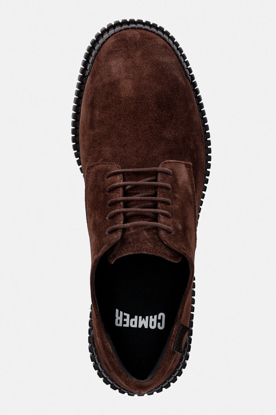 Camper pantofi de piele întoarsă Pix maro K101076.005