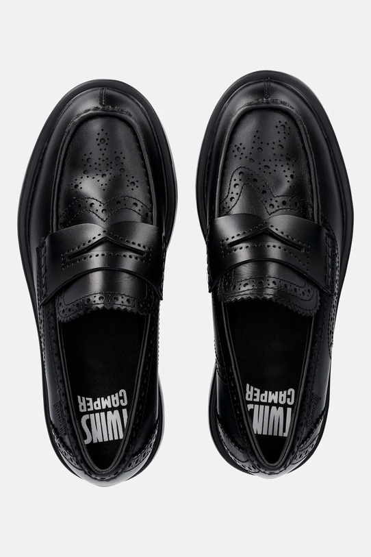 Δερμάτινα μοκασίνια Camper TWS λείο δέρμα μαύρο K101088.001