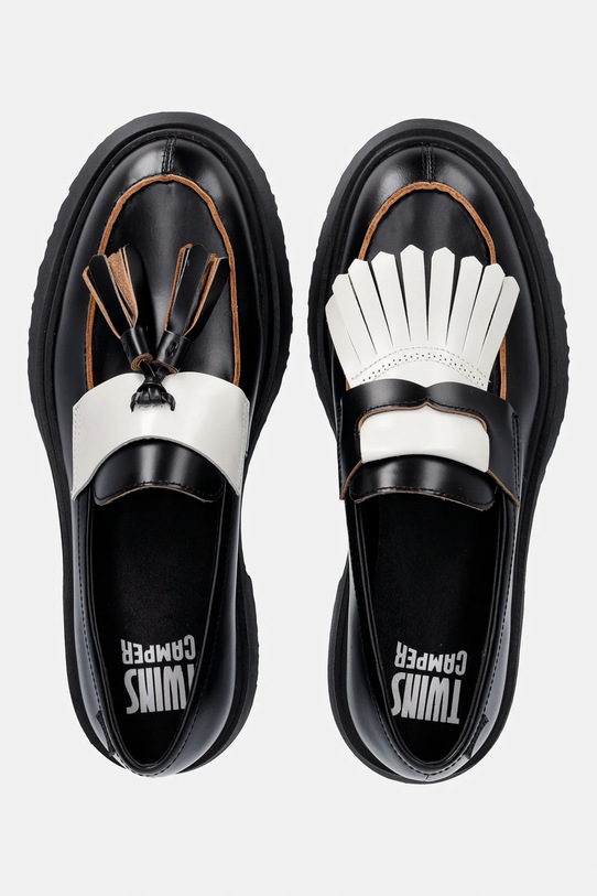 Δερμάτινα μοκασίνια Camper TWS λείο δέρμα μαύρο K101113.002