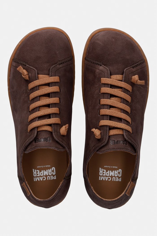 Camper sneakersy nubukowe Peu Cami niska brązowy 17665.315