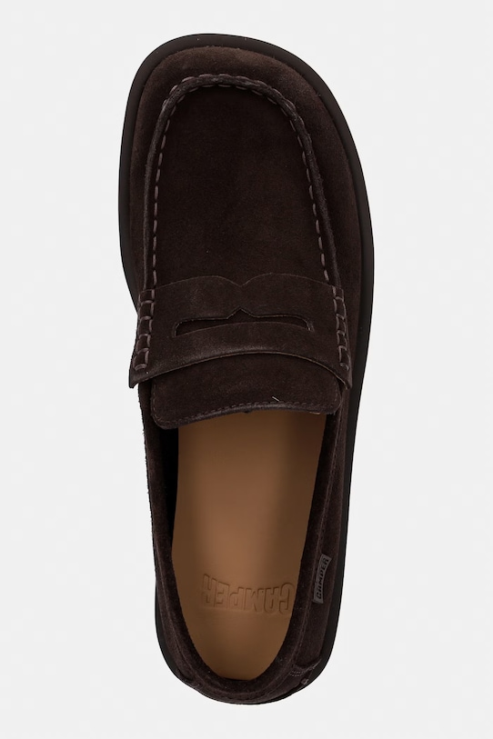Μοκασίνια σουέτ Camper Don καφέ K101014.001
