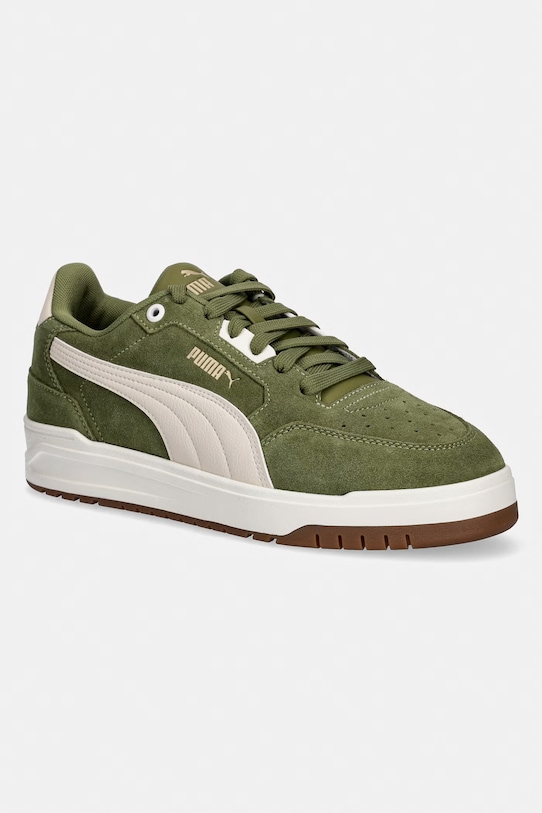 Puma sneakersy zamszowe Shuffle Downtown imitacja skóry licowej zielony 402597
