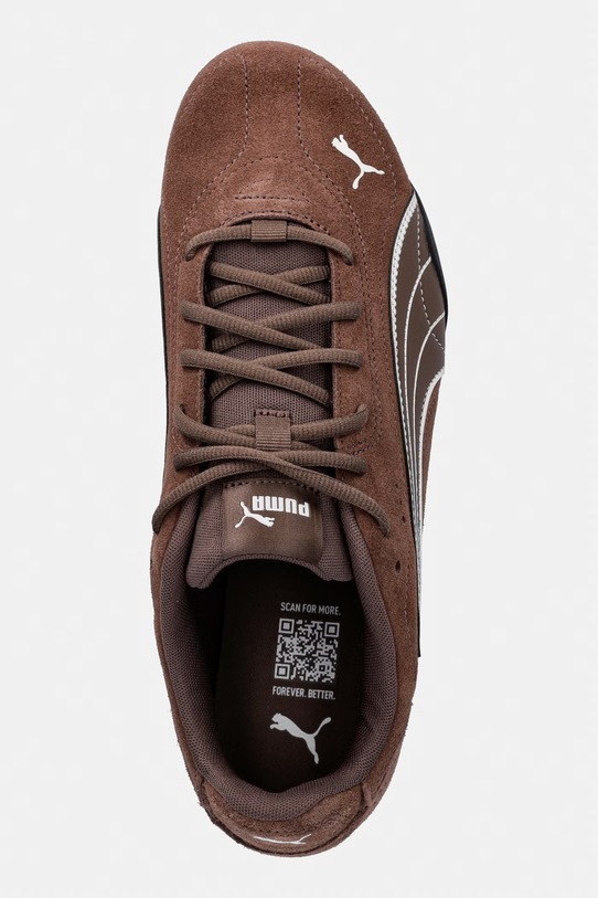 Σουέτ sneakers Puma CATCH καφέ 402681