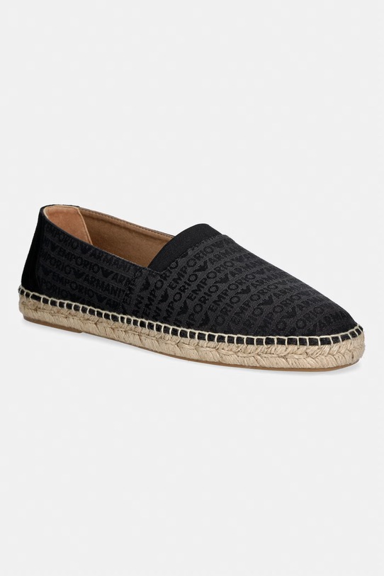 Emporio Armani espadrile za žene crna EM005853.AF25529.MC012