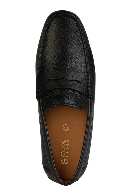 Geox mokasyny skórzane U KOSMOPOLIS + GRIP U35CFB00034C9997 czarny