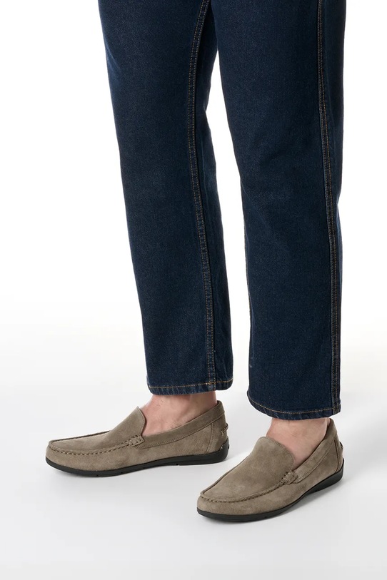 Semišové mokasíny Geox U SIRON U55Q3A00022C1018