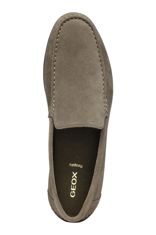 Semišové mokasíny Geox U SIRON U55Q3A00022C1018 hnědá