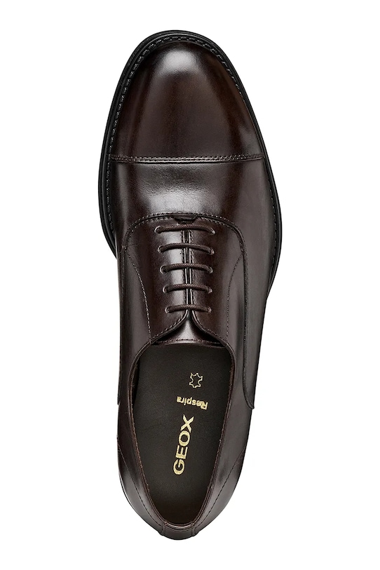 Geox półbuty skórzane U BARBERIGO U56MBD00043C6010 brązowy