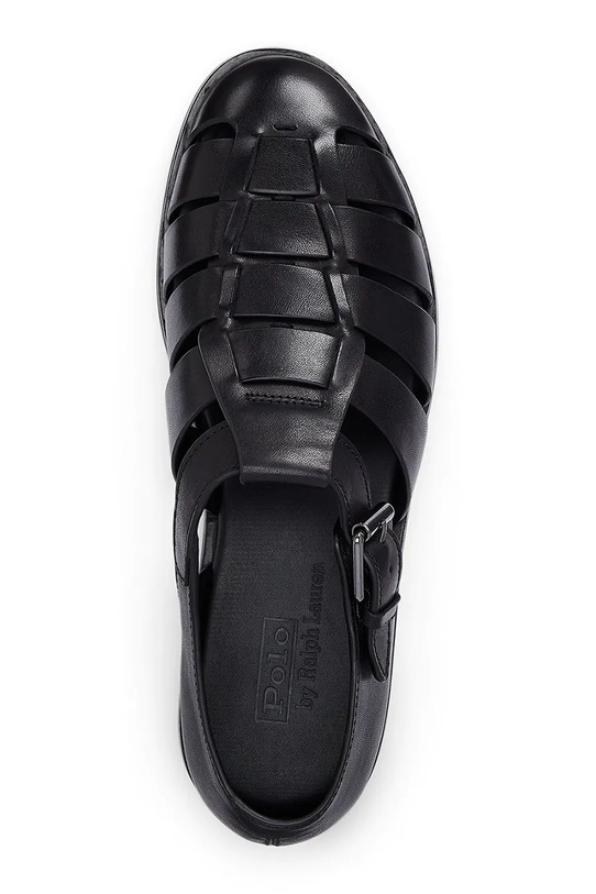 Obuwie Polo Ralph Lauren półbuty męskie skórzane Finn Lug 803961442002.001 czarny
