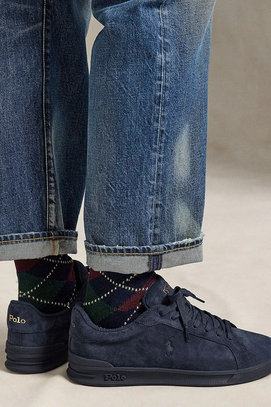 Polo Ralph Lauren sneakersy zamszowe Hrt Ct II 809877601002.400 granatowy