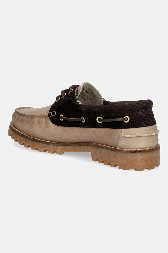 Obuwie Barbour mokasyny męskie skórzane Deck MFO0795BE34 beżowy