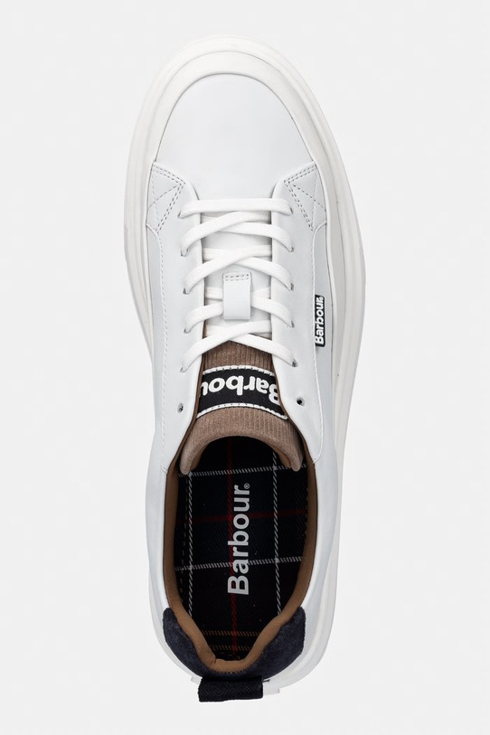Barbour Stannington tenisky pánske kožené biela MFO0843WH11
