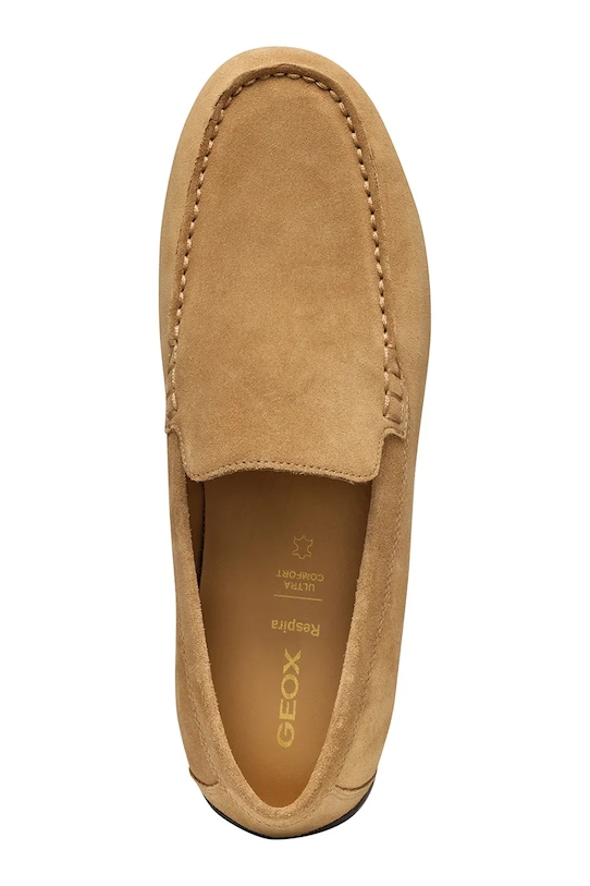 Geox mokasyny zamszowe U SPHERICA EC16 U55HYA00022C6018 beżowy