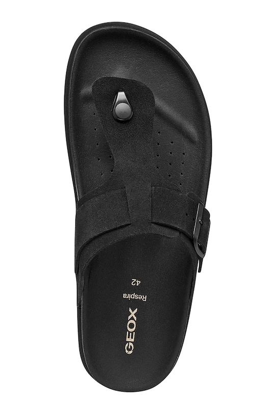 Geox japonki zamszowe U PARNAIBA U651KB00022C9999 czarny