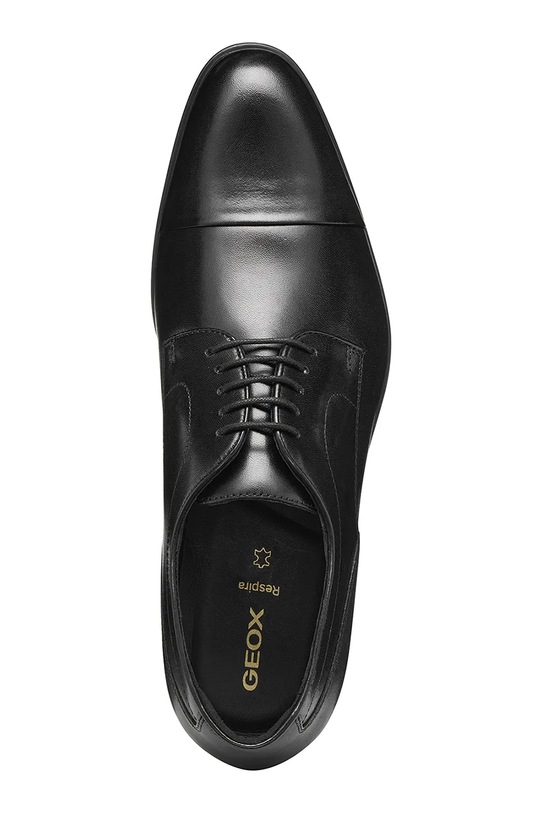 Kožené polobotky Geox U IACOPO U659GB00043C9999 černá