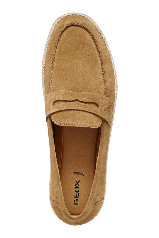 Geox mokasyny zamszowe U PANTELLERIA U65DWD00022C6018 brązowy