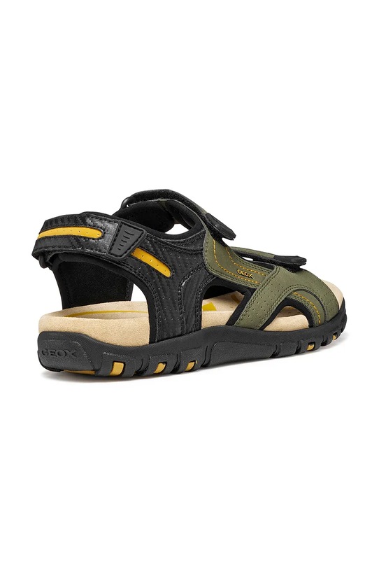 Obuwie Geox sandały trekkingowe męskie UOMO SANDAL STRADA U8224D0EKBCCB39B zielony