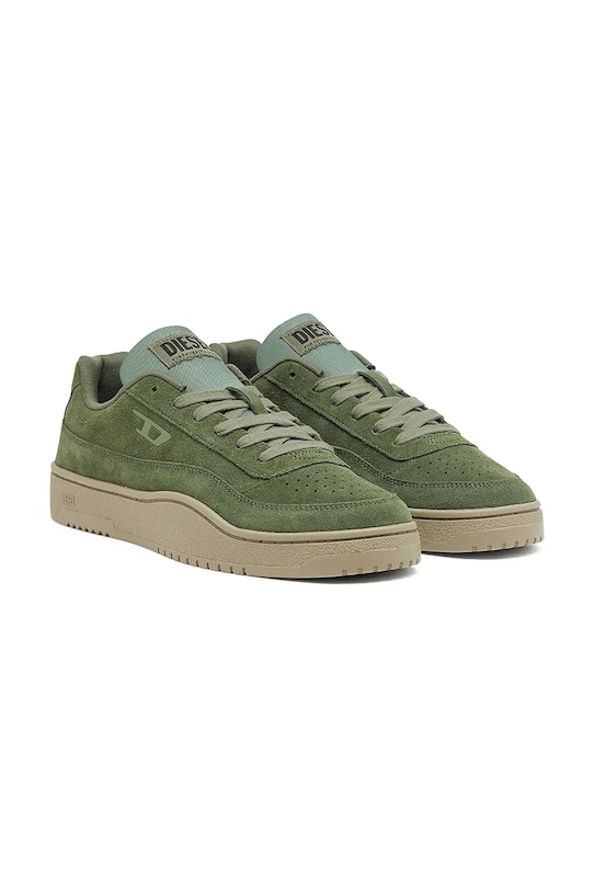 Diesel sneakersy zamszowe S-Tracker-D Low Y03608.P7522.T7453 zielony SS26