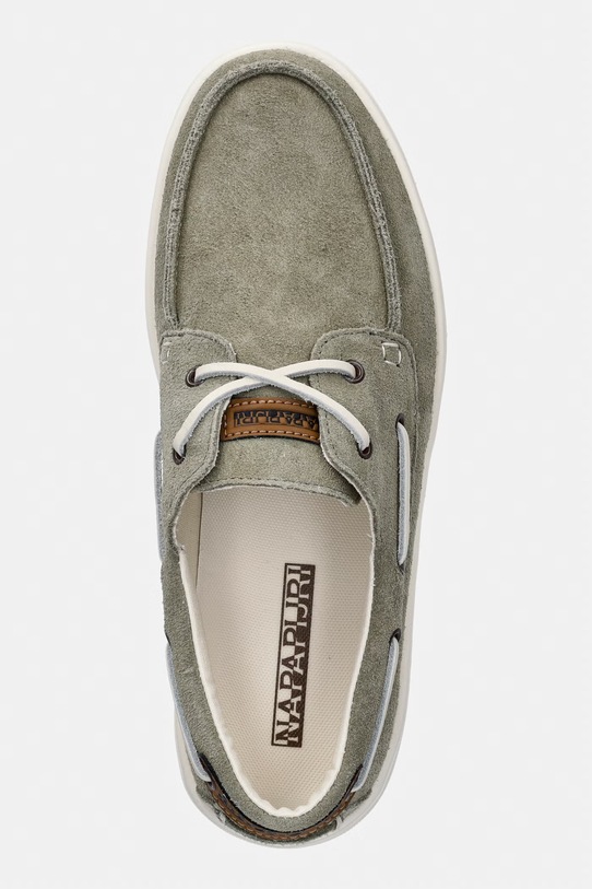 Napapijri mokasyny męskie zamszowe BARK zielony NP0A8BNX.GD6
