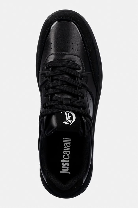 Just Cavalli sneakersy męskie skórzane czarny 80QA3SM2ZPC24899