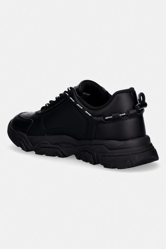 Obuwie Just Cavalli sneakersy męskie skórzane 80QA3SH1ZPC21899 czarny
