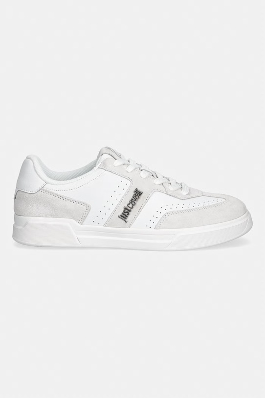 Just Cavalli sneakersy męskie skórzane 80QA3SB2ZPC12003 biały SS26