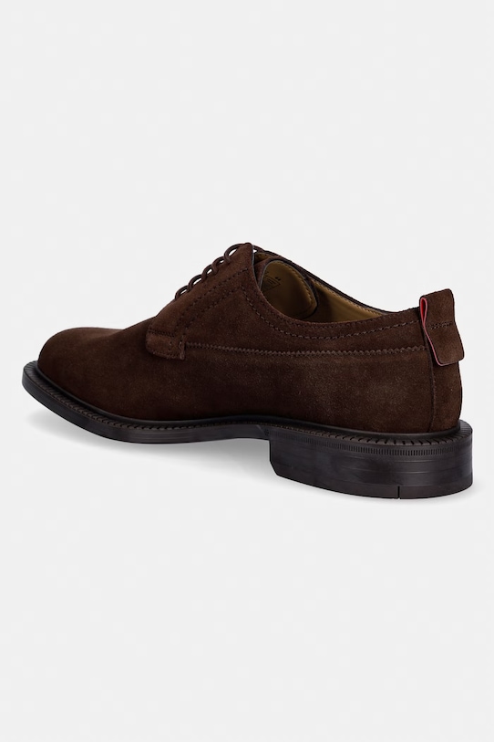 Обувки HUGO половинки обувки велур Lysander 50563372.247 кафяв