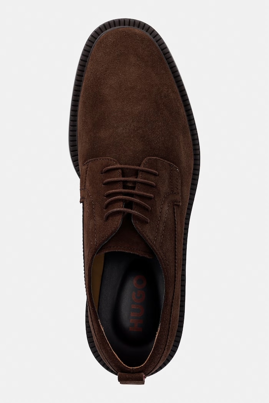 HUGO половинки обувки велур Lysander кафяв 50563372.247