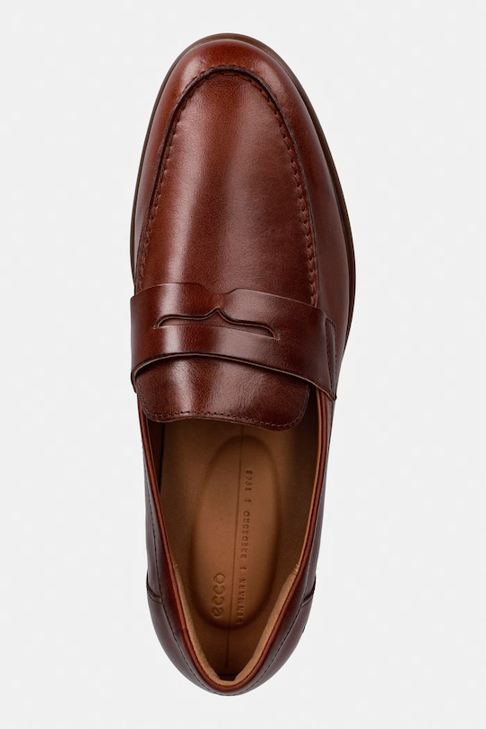 Ecco loafersy męskie skórzane Metropole Verona brązowy 552264.01053