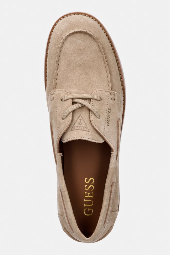 Guess μοκασίνια Ανδρικά σουέτ OPPERNE μπεζ FMJOPP.SUE14.TAUPE