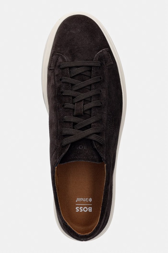 Замшевые кроссовки BOSS Kieran коричневый 50563162.201