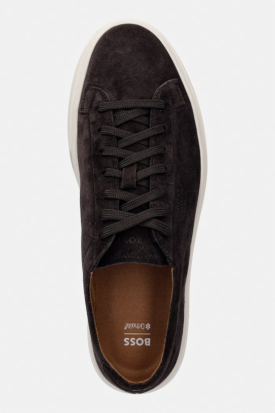 Замшевые кроссовки BOSS Kieran коричневый 50563162.201