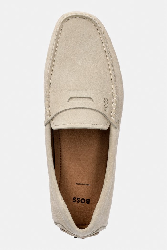 BOSS mokasyny zamszowe Noel beżowy 50541750.135
