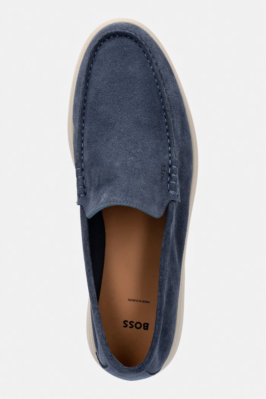 BOSS mokasyny zamszowe Sienne niebieski 50543083.462