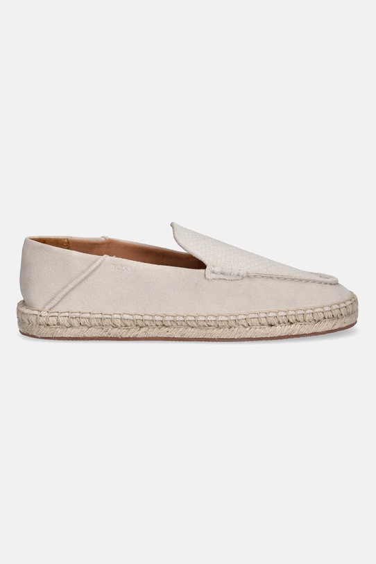 BOSS espadryle męskie zamszowe Madeira 50563149.135 beżowy SS26