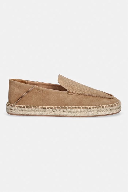 BOSS espadryle męskie zamszowe Madeira 50563149.260 beżowy SS26