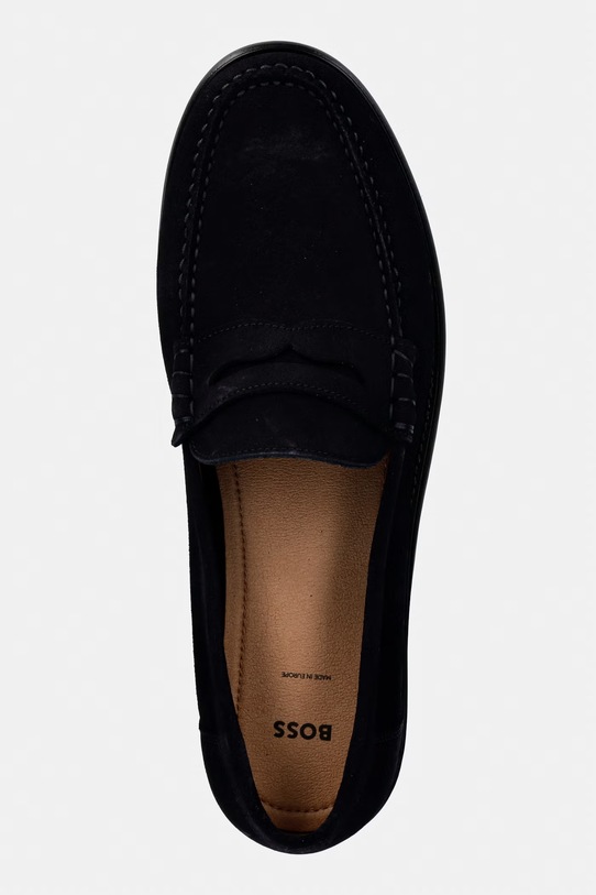 BOSS мокасини мъжки велурени Tevan тъмносин 50563161.401