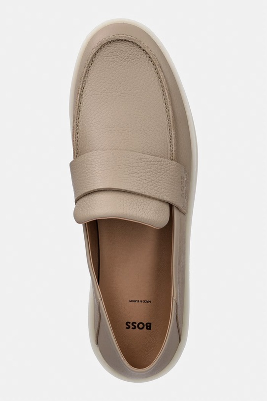 BOSS mokasyny męskie skórzane Randal beżowy 50563163.260