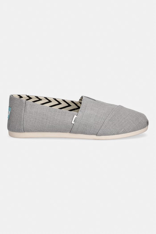 Toms espadryle damskie ALPARGATA CLASSIC 10020786 szary SS26