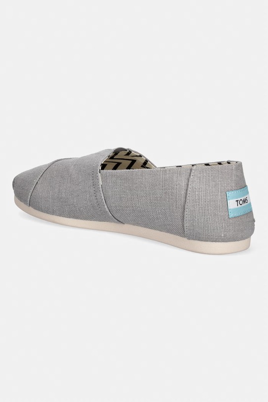 Obuwie Toms espadryle damskie ALPARGATA CLASSIC 10020786 szary