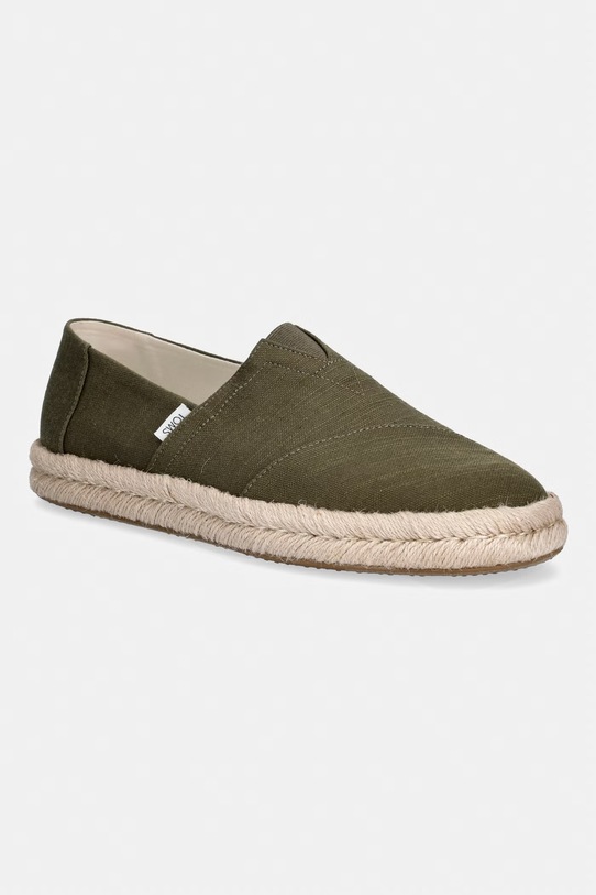 Toms espadryle męskie ALPARGATA ROPE 2.0 zielony 10019899