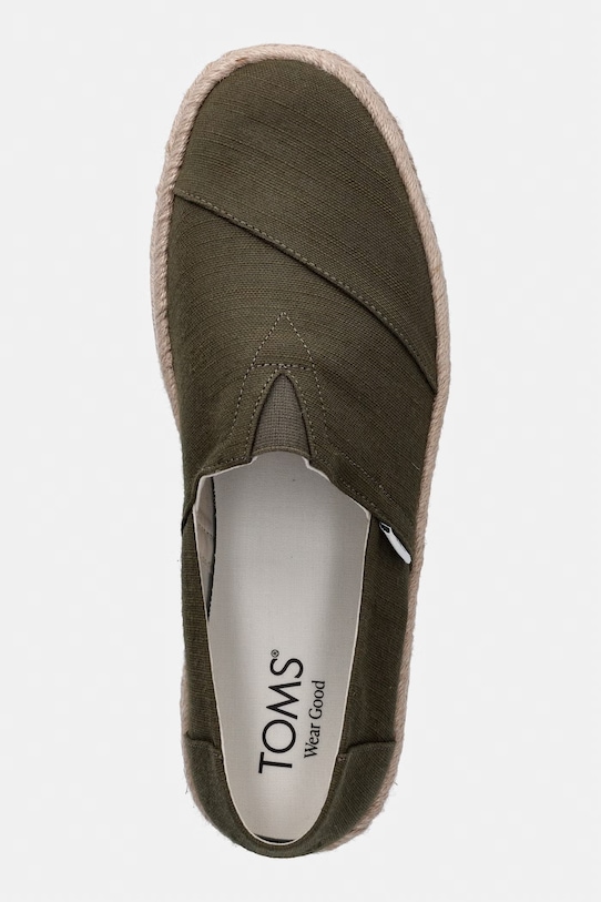 Toms espadryle męskie ALPARGATA ROPE 2.0 zielony 10019899