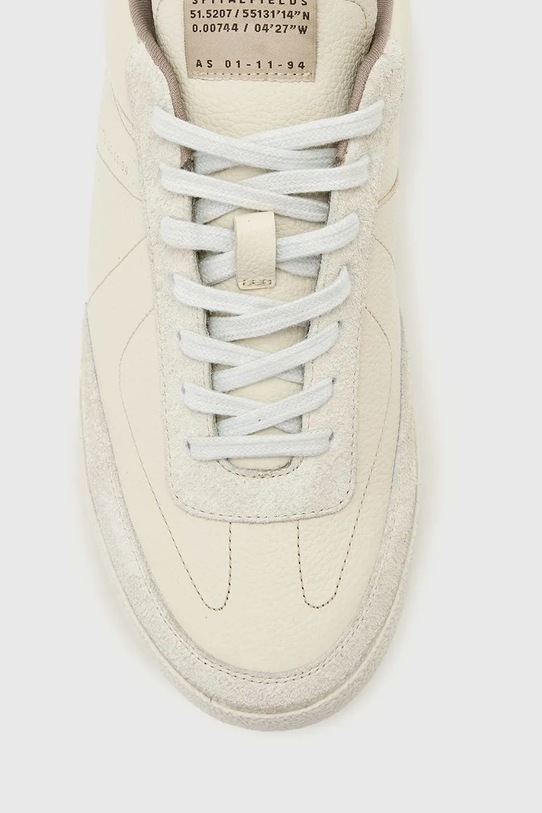 AllSaints Harri Low Top sneakersy męskie skórzane M038FE biały
